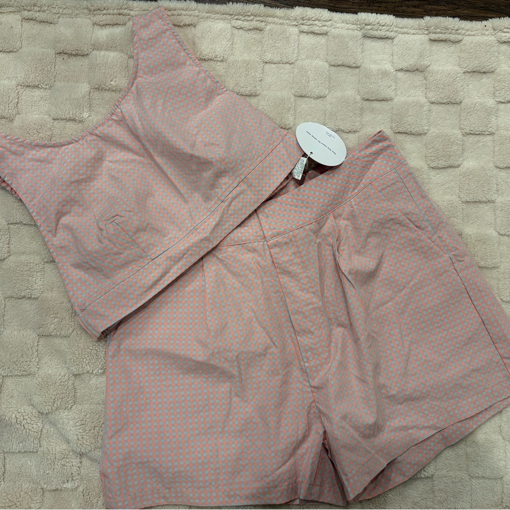 Nwt shein gingham short set